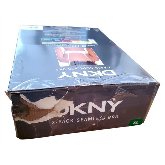 DKNY X-Large DD Bra T-shirt Seamless All Day Stretch Adjustable Hook Eye 2-Pack - Picture 4 of 11